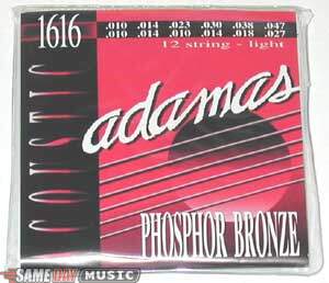 Adamas Phosphor Bronze 12-String Acoustic Guitar Strings (Light, 10-47)