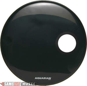 Aquarian Regulator Bass Drumhead with Hole