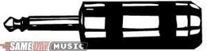 CBI Large 1/4-inch Male 2-Conductor Connector-Cables: CBI Large 1/4-inch Male 2-Conductor Connector
