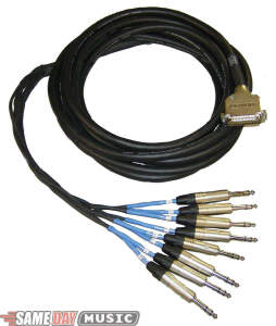 CBI Multi-Track Snake with Mogami Cable (25 Pin D-Sub To 8 TRS)