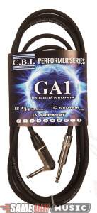 CBI GA1 American-Made Instrument Cable with Straight and Right Angle Plugs (459664802)