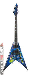 Custom Guitars - Dean VMNT Dave Mustaine Electric Guitar (With Case) (Metallic Silver) - Custom Guitars