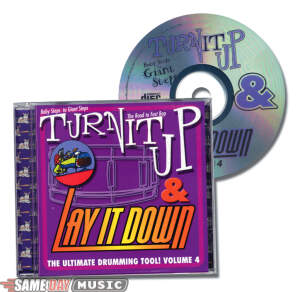 Drum Fun Turn It Up and Lay It Down Volume 4 CD - Baby Steps to Giant Steps