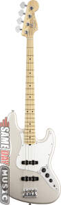 Fender American Standard Jazz Electric Bass (Maple, With Case)-Electric Bass Guitars: Fender American Standard Jazz Electric Bass (Maple, With Case) 