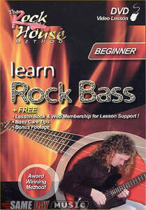 The Rock House Method Beginner Learn Rock Bass Video-Bass Guitar Books, Videos, and CD-ROMs: The Rock House Method Beginner Learn Rock Bass Video 