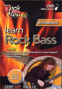 The Rock House Method Intermediate Learn Rock Bass Video-Bass Guitar Books, Videos, and CD-ROMs: The Rock House Method Intermediate Learn Rock Bass Video 