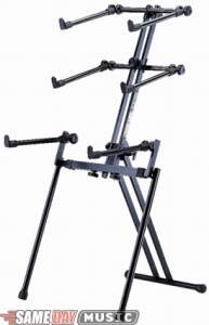QuikLok QL699 Heavy-Duty Sit Down H Keyboard Stand - Three-Tier