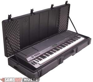 SKB R4215W 61-Key Roto Molded Keyboard Case with Wheels