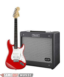 Squier Stop Dreaming, Start Playing Affinity Strat HSS Electric Package with G-DEC
