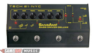 Tech21 SansAmp Bass Driver Deluxe DI Pedal-Bass Guitar Direct Boxes: Tech21 SansAmp Bass Driver Deluxe DI Pedal