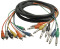 Hosa Multi-Track Snake Cables (RCA to 1/4 inch Phone x 8)