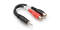Hosa Y Cable - 6 inch (Stereo 3.5mm Phone Male to 2 RCA Female) (Model YRA154)