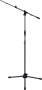 QuikLok A206 Pro Straight Microphone Stand - Tripod Base with Telescopic Boom (Black)